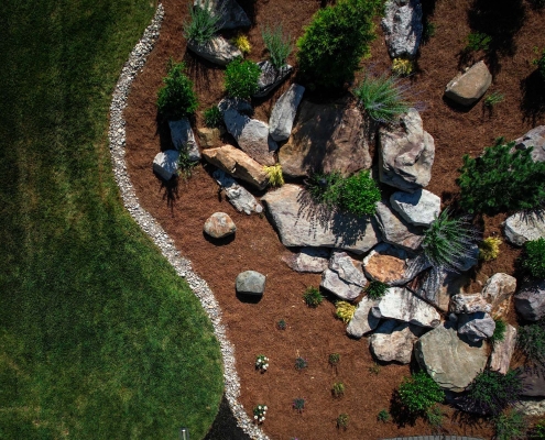 Our team at Upscale Lawncare specializes in crafting and updating outdoor spaces. This project involved revitalizing the landscape around a client’s pool area in Liberty Township, Ohio.