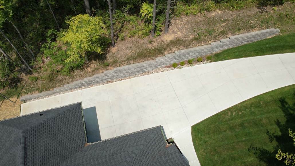 Image of a job in Mason, Ohio for removing overgrowth from a property.