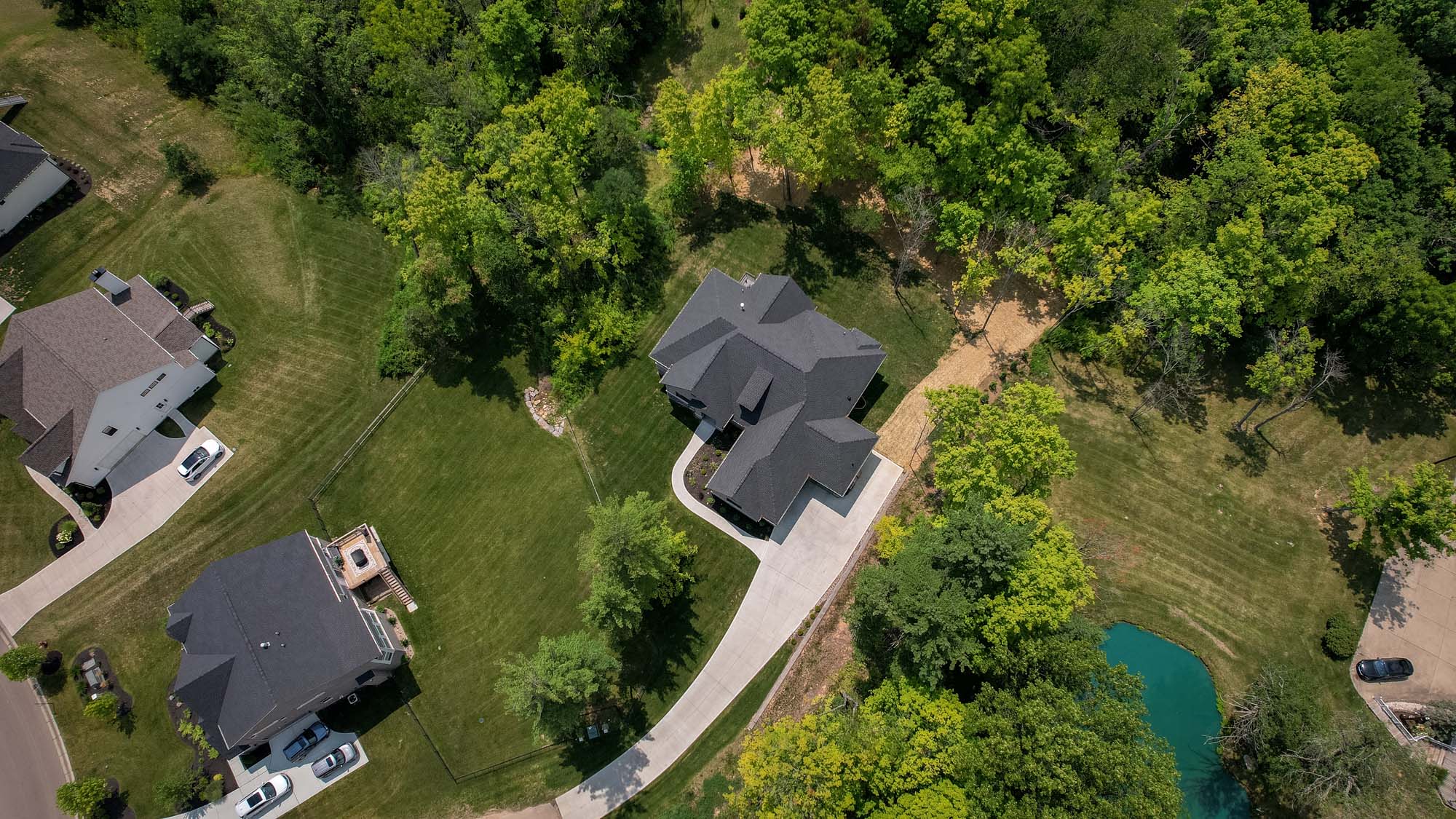 Image of a job in Mason, Ohio for removing overgrowth from a property.